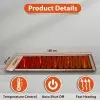 AGARO 683 Stone Hexa Diamond Tourmaline FAR Infrared Ray Therapy Heating Mat, Helps in Muscular and Circulatory Treatment Naturally, Size 60x180 cm, Temperature Controller Max 70C, Overheat Protection