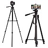 AGARO Adjustable Camera Tripod Stand with Mobile Phones Clip & Camera Holder, Supports Up to 3 Kgs, 66 inches Tall