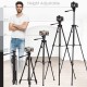 AGARO Adjustable Camera Tripod Stand with Mobile Phones Clip & Camera Holder, Supports Up to 3 Kgs, 66 inches Tall
