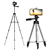 AGARO Adjustable Camera Tripod Stand with Mobile Phones Clip & Camera Holder, Supports Up to 3 Kgs, 66 inches Tall