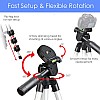 AGARO Adjustable Camera Tripod Stand with Mobile Phones Clip & Camera Holder, Supports Up to 3 Kgs, 66 inches Tall