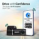 AGARO Alpha Car Dash Camera, Dashboard Recorder, 3MP, 140 Degree Wide Angle, F2.1 Aperture, Full HD, Voice Recorder, 128 GB Micro SD Card Support, Night Vision, G Sensor, Wifi, Loop Recording, DIY Set Up