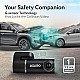 AGARO Alpha Car Dash Camera, Dashboard Recorder, 3MP, 140 Degree Wide Angle, F2.1 Aperture, Full HD, Voice Recorder, 128 GB Micro SD Card Support, Night Vision, G Sensor, Wifi, Loop Recording, DIY Set Up