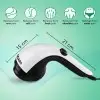 AGARO Atom Plus Handheld Massager, 4 Heads, Mesh Cover, Variable Speed, Pain Relief & Relaxation for Back, Legs & Feet