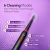 AGARO COSMIC Lite Sonic Electric Toothbrush for Adults with 6 Modes, 3 Brush Heads