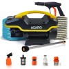 AGARO Galaxy High Pressure Washer, Car Washer, 1900 Watts Motor, 130 Bars, 7L/Min Flow Rate, 8 Meters Outlet Hose, Portable, Car, Bike & Home Cleaning Purpose, Yellow & Black