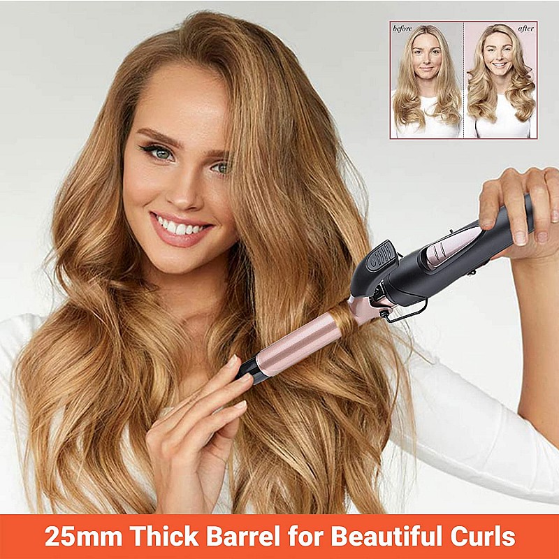 AGARO HC-6001 Hair Curler with 25mm Barrel (black)