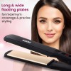 AGARO Hair Straightener, Ceramic Coated Plates, Adjustable Temperature, PTC Heating, Fast Heating, Hair Straightening, Hair Styling Iron For women, HS1947, Black