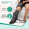 AGARO Magma Air Compression Leg Massager with Handheld Controller, 3 Massage Mode and Intensity for feet, Calf and Thigh, Corded Electric, Black