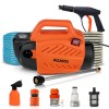 AGARO Regal High Pressure Washer, Car Washer, 2000W, 6.5L/Min Flow Rate, 120 Bars, 8 Meters Outlet Hose, 4 Mtr Power Cord, Portable, Car, Bike and Home Cleaning Purpose, Red