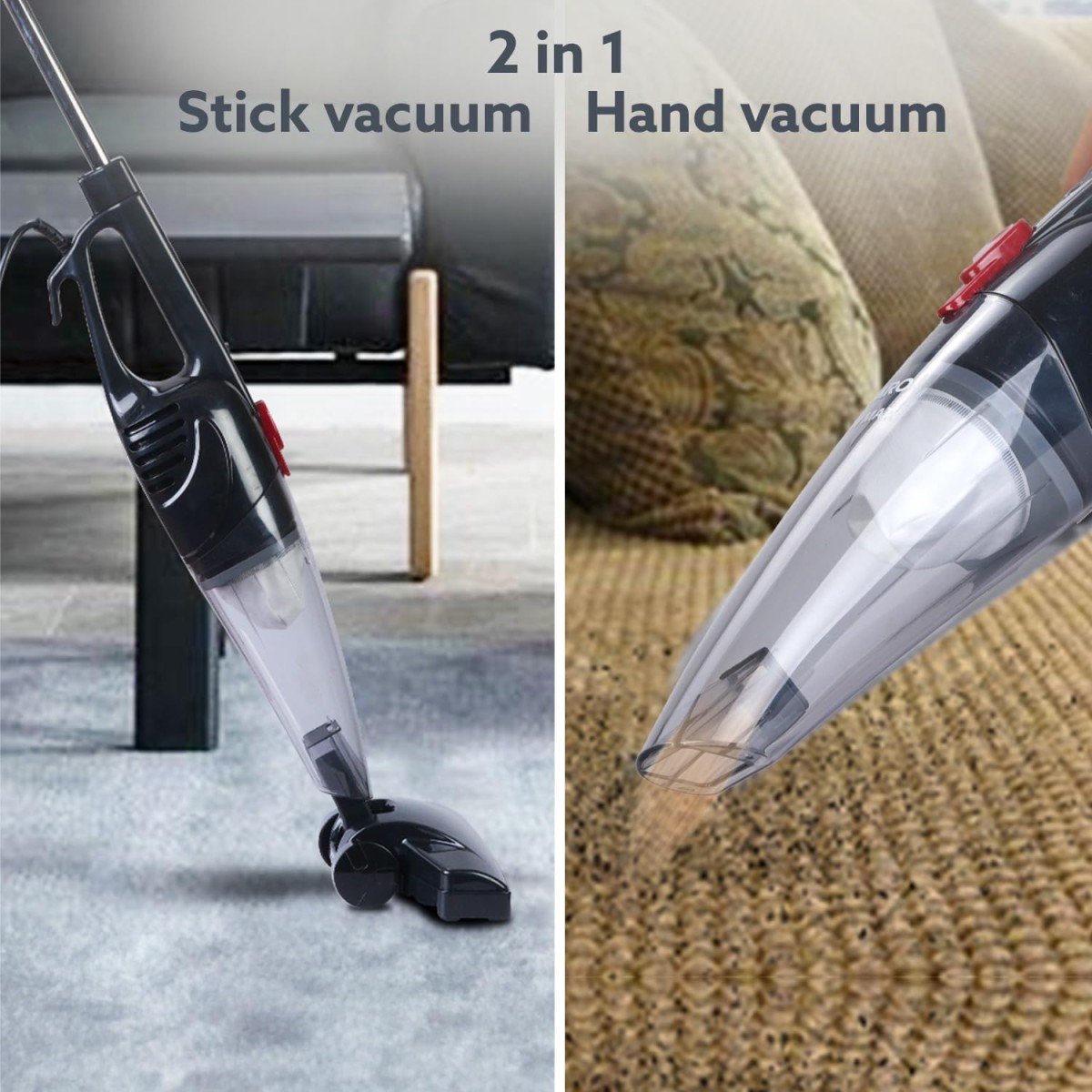 AGARO Regal Plus Upright Vacuum Cleaner, 2-in-1, Handheld & Stick, Dry Vacuuming, for Home Use.