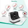 AGARO Relaxing Foot & Calf Massager Machine with Rolling & Kneading Functions for Muscle Relaxation & Improving Blood Circulation, Suitable Home Usage (White).