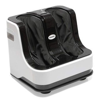 AGARO Relaxing Foot & Calf Massager Machine with Rolling & Kneading Functions for Muscle Relaxation & Improving Blood Circulation, Suitable Home Usage (White).