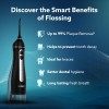 AGARO Ultra Dental Flosser for teeth, 5 Nozzles, Portable,Cordless & Rechargeable,4 Cleaning