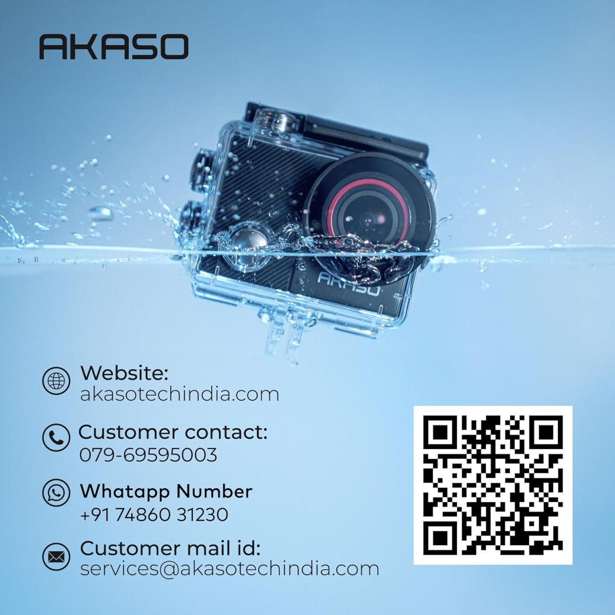 AKASO Brave 7 LE 4K30FPS Action Camera - 131ft Waterproof Camera with Touch Screen Advanced EIS Remote Control 2.0 Zoom Underwater Camera Support External Mic, Black