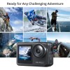 AKASO Brave 7 LE 4K30FPS Action Camera - 131ft Waterproof Camera with Touch Screen Advanced EIS Remote Control 2.0 Zoom Underwater Camera Support External Mic, Black