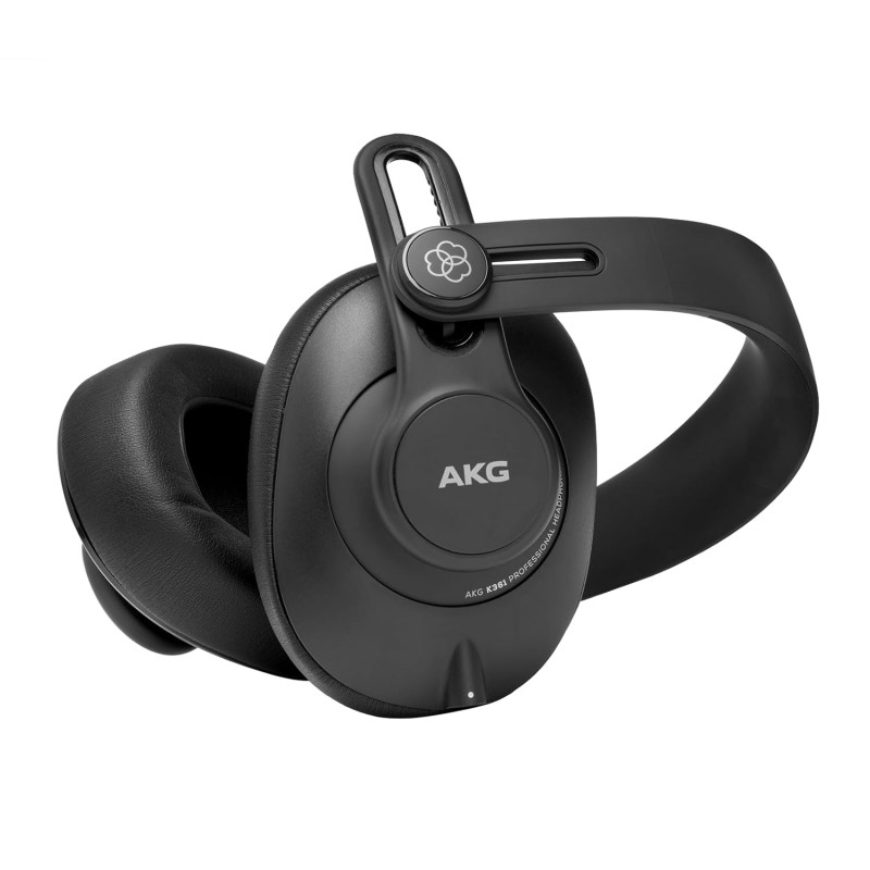 AKG K361 Over-Ear, Closed-Back, Foldable Studio Wired Headphones (Black)