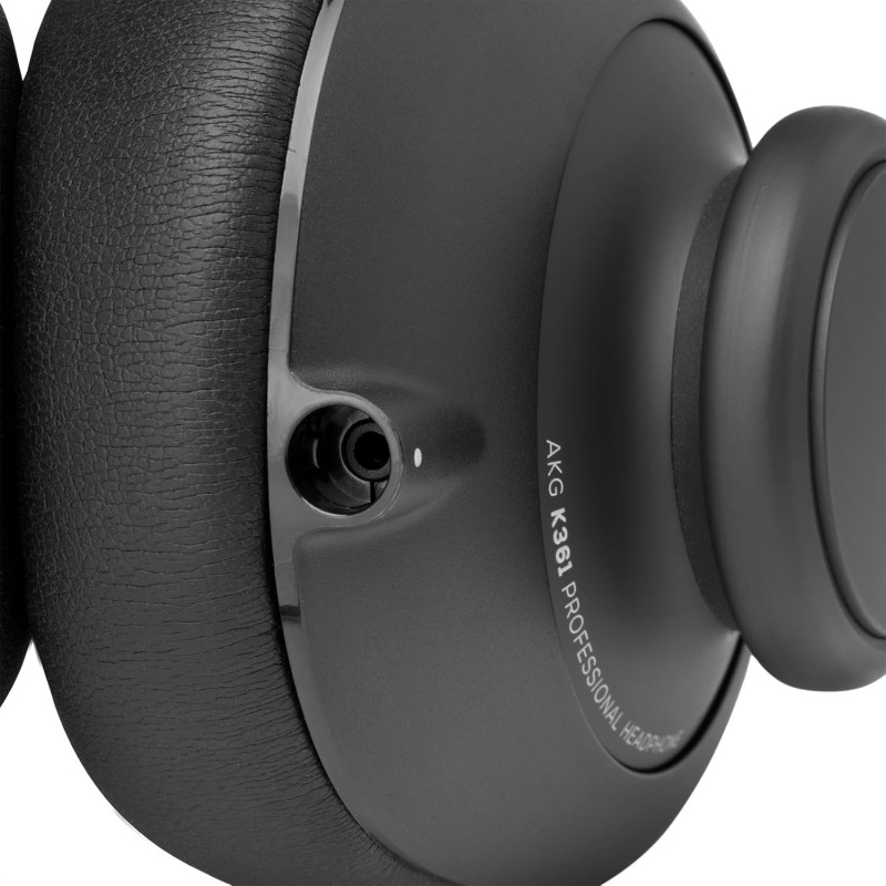 AKG K361 Over-Ear, Closed-Back, Foldable Studio Wired Headphones (Black)