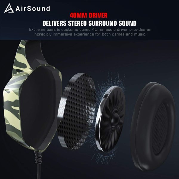 AirSound Alpha-6 Wired Gaming Headphones AirSound Alpha-6 Wired Gaming Headphones
