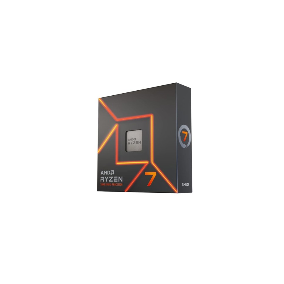 AMD 7000 Series Ryzen 7 7700X Desktop Processor 8 cores 16 Threads 40 MB Cache 4.5 GHz Up to 5.4 GHz Socket AM5, 600 Series Chipset (100-100000591WOF)