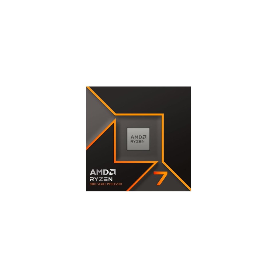AMD Ryzen 7 9700X Desktop Processor with Integrated Radeon Graphics, 8 cores 16 Threads 32 MB Cache Base Clock 3.8 GHz Up to 5.5 GHz AM5 Socket System Memory DDR5,65W TDP - 100-100001404WOF