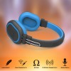 ANT AUDIO Treble 1200 Wireless Bluetooth Over The Ear Headset with Mic (Black Blue)