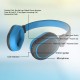 ANT AUDIO Treble 1200 Wireless Bluetooth Over The Ear Headset with Mic (Black Blue)