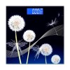 ANT Flora Dandelion Personal Digital Bathroom weighing scale for Human body Weight measurement with Wide LCD Display Thick Tampered Glass for Home & Gym with 30 Months Warranty - Black