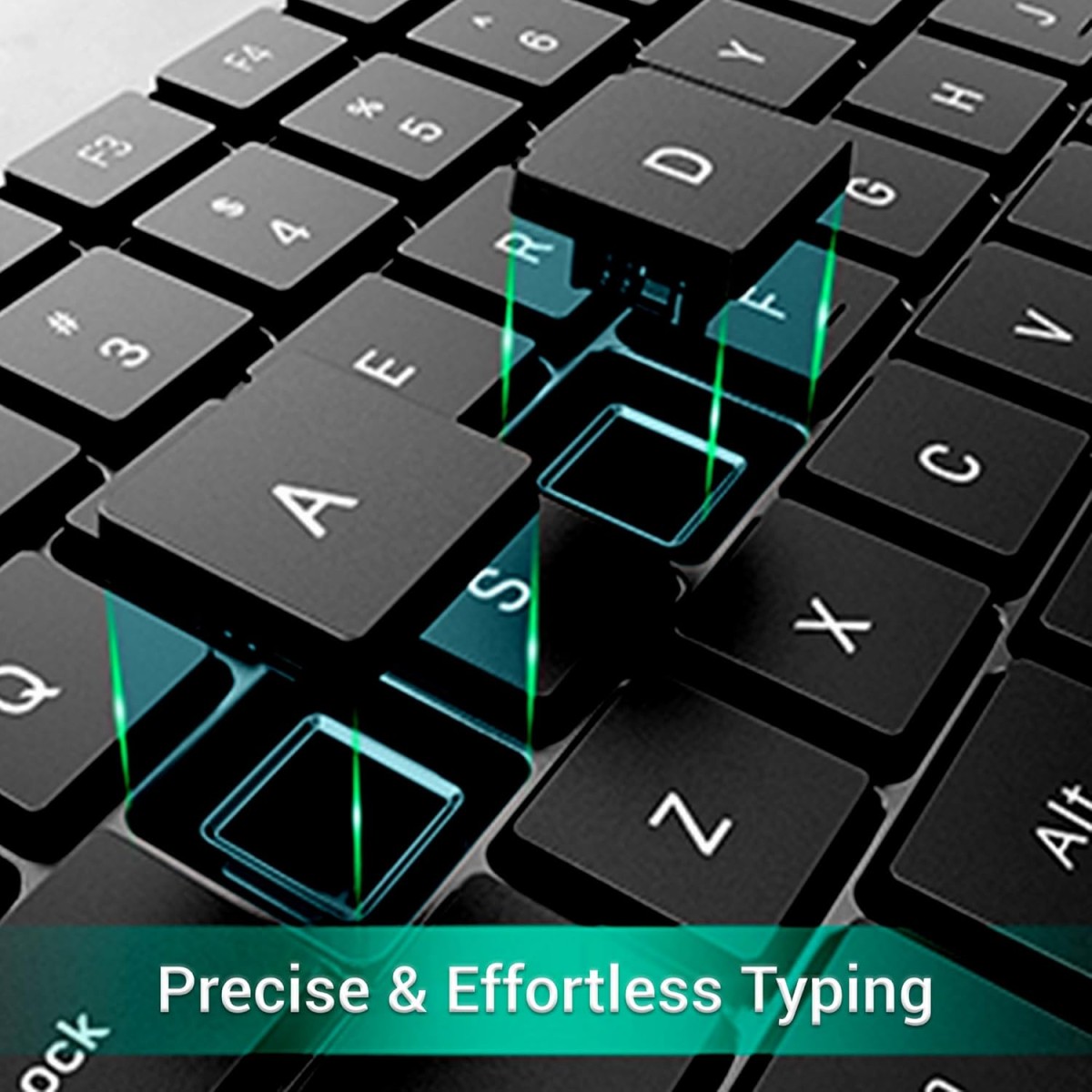 ANT WK200 Nano Wireless Keyboard and Mouse Combo, 2.4 GHz Wireless, Spill-Resistant Design, 9 Multimedia Keys, Upto1600 DPI High Precision,