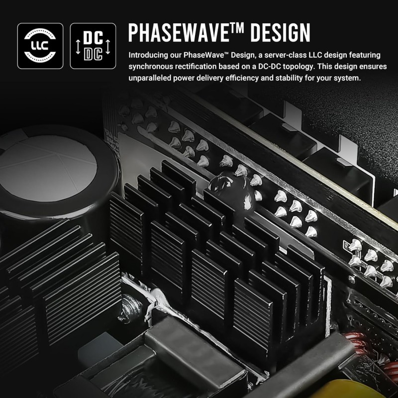 ANTEC NeoECO, NE1000G M ATX3.0, 1000W Full Modular PSU, 80 Plus Gold Certified, PCIE 5.0 Support, PhaseWave Design, Japanese Caps, Zero RPM Manager, Silent 120mm Fan, 10-Year Warranty ANTEC NeoECO, NE1000G M ATX3.0, 1000W Full Modular PSU, 80 Plus Gold Certified, PCIE 5.0 Support, PhaseWave Design, Japanese Caps, Zero RPM Manager, Silent 120mm Fan, 10-Year Warranty