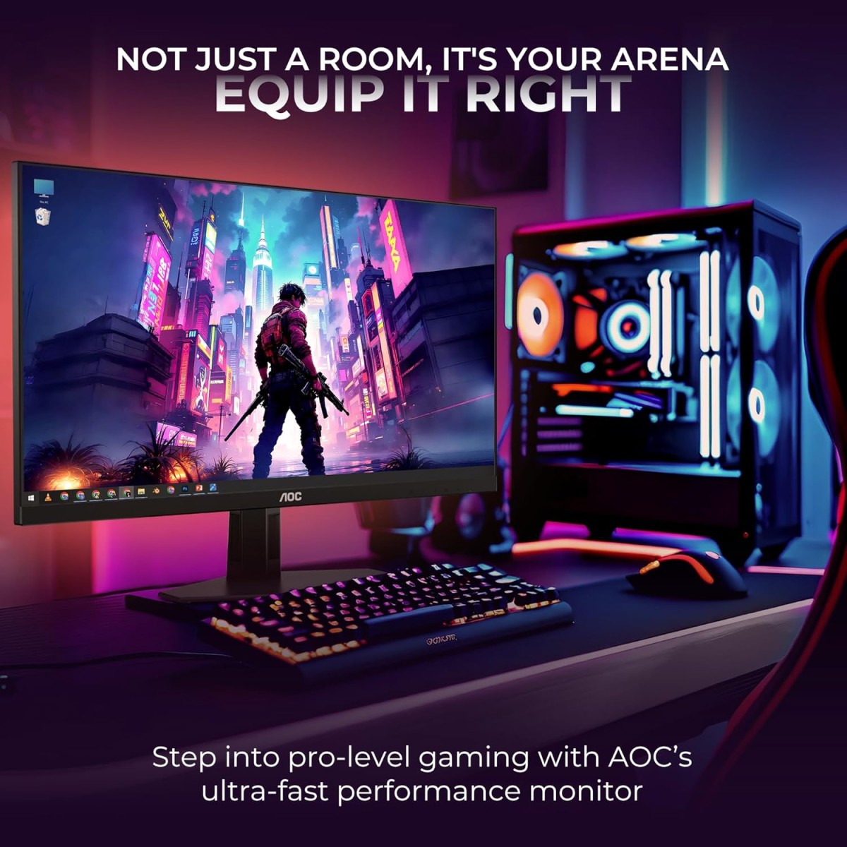 AOC 24G4E Gaming Monitor 24 inch FHD Fast IPS Gaming Monitor, 180Hz Refresh Rate, 126% sRGB, HDR10, 0.5ms, Free Sync, HDMI and Display Ports Connectivity, 178° Ultra-Wide Viewing Angle (Black) AOC 24G4E Gaming Monitor 24 inch FHD Fast IPS Gaming Monitor, 180Hz Refresh Rate, 126% sRGB, HDR10, 0.5ms, Free Sync, HDMI and Display Ports Connectivity, 178° Ultra-Wide Viewing Angle (Black)
