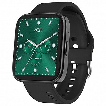 AQFIT W9 Quad Bluetooth Calling Smartwatch For Men and Women Black