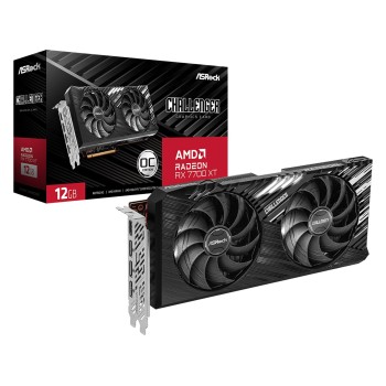ASRock AMD Radeon Rx 7700 Xt Pci_E_X16 Challenger Gddr6 12Gb Oc Graphics Card ASRock AMD Radeon Rx 7700 Xt Pci_E_X16 Challenger Gddr6 12Gb Oc Graphics Card