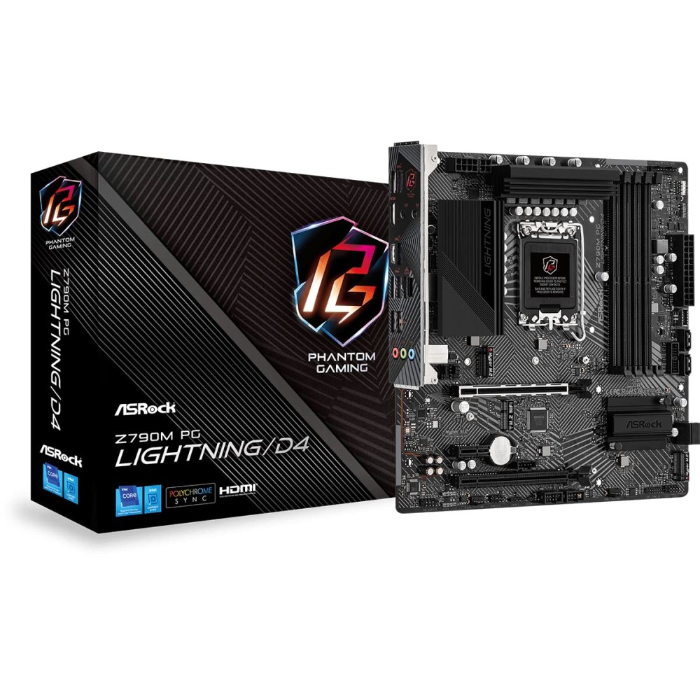 ASRock MB | DDR4 Z790M PG Lightning/D4 Micro ATX Motherboard