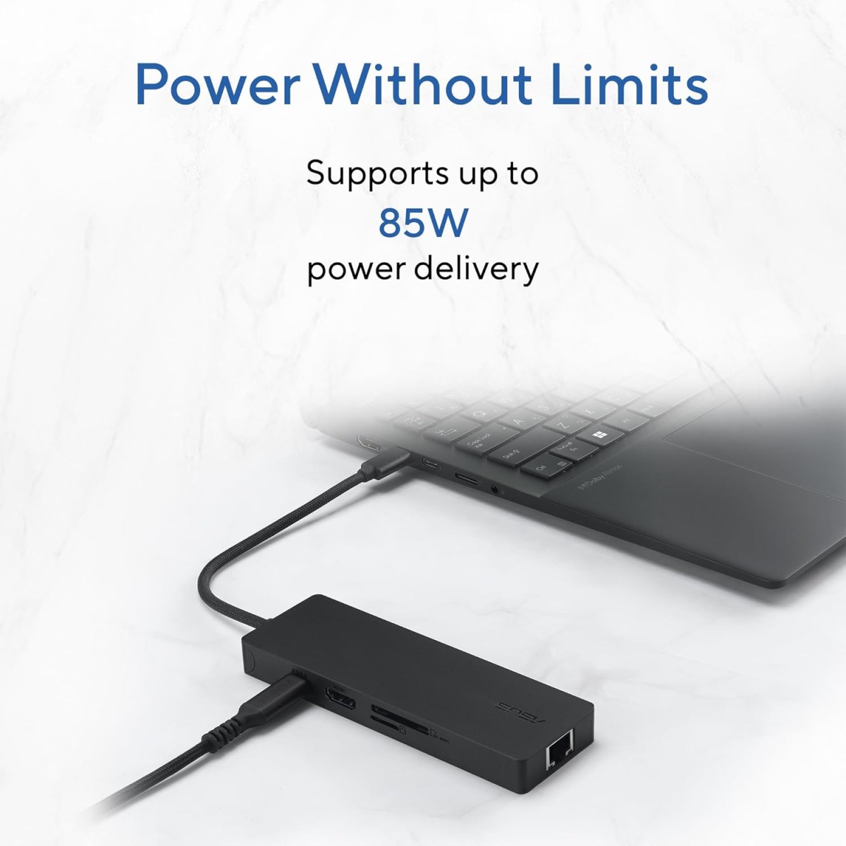 ASUS DC210 8-in-1 USB-C Dock, with 4K@60Hz HDMI 2.1, 100W PD, Gigabit Ethernet, USB-A & USB-C Ports, SD/MicroSD Reader, Braided Cable, – for All Type C Devices- MacBook,Laptop, Black, 2 Year Warranty ASUS DC210 8-in-1 USB-C Dock, with 4K@60Hz HDMI 2.1, 100W PD, Gigabit Ethernet, USB-A & USB-C Ports, SD/MicroSD Reader, Braided Cable, – for All Type C Devices- MacBook,Laptop, Black, 2 Year Warranty