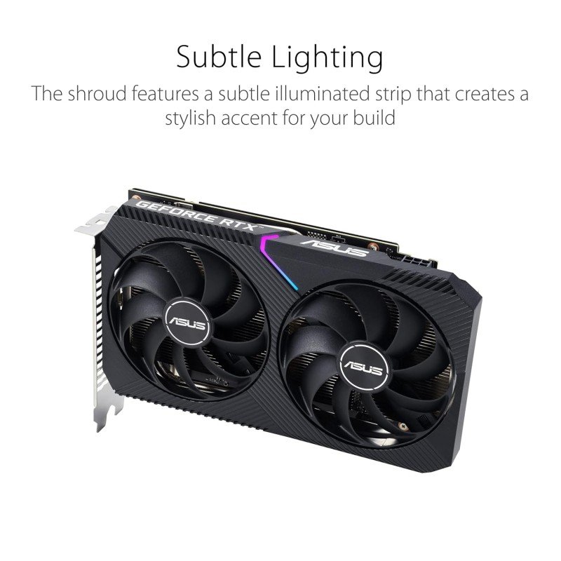 ASUS Dual Geforce RTX 3050 V2 OC Edition 8GB GDDR6 Pci_E Graphics Card with Two Powerful Axial-Tech Fans for AAA Gaming Performance and Ray Tracing. ASUS Dual Geforce RTX 3050 V2 OC Edition 8GB GDDR6 Pci_E Graphics Card with Two Powerful Axial-Tech Fans for AAA Gaming Performance and Ray Tracing.