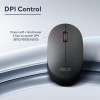 ASUS MW105 Multi-Device Wireless Bluetooth Silent Mouse, Adjustable DPI, Ambidextrous Shape, Connects Upto 3 Devices, Optical Tracking, Compatible with PC/Laptop- (Black) 48 Grams, 3 Year Warranty