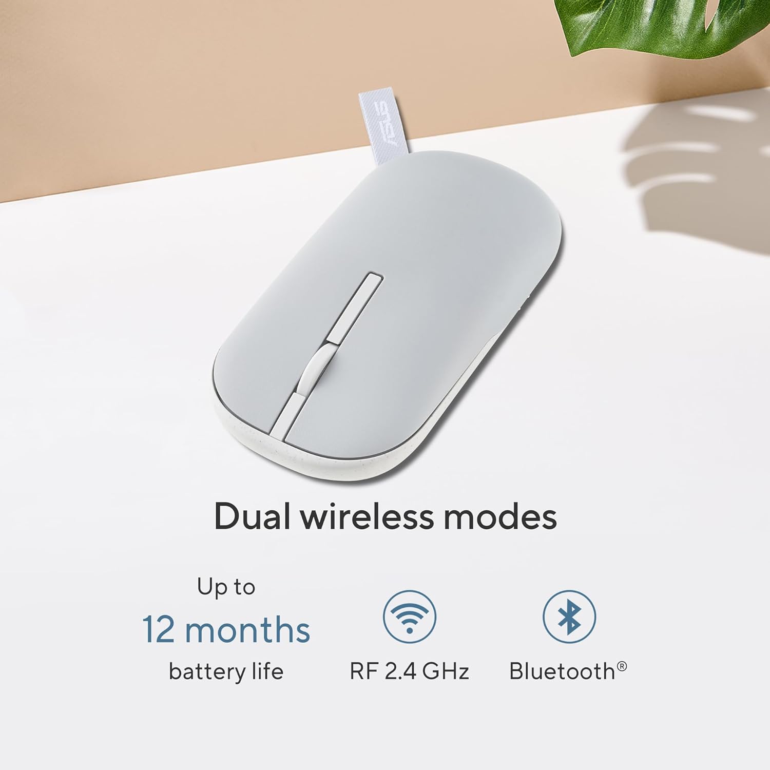ASUS Marshmallow Md100 USB Mouse, Silent Button, Up to 1600 Dpi, Dual ...