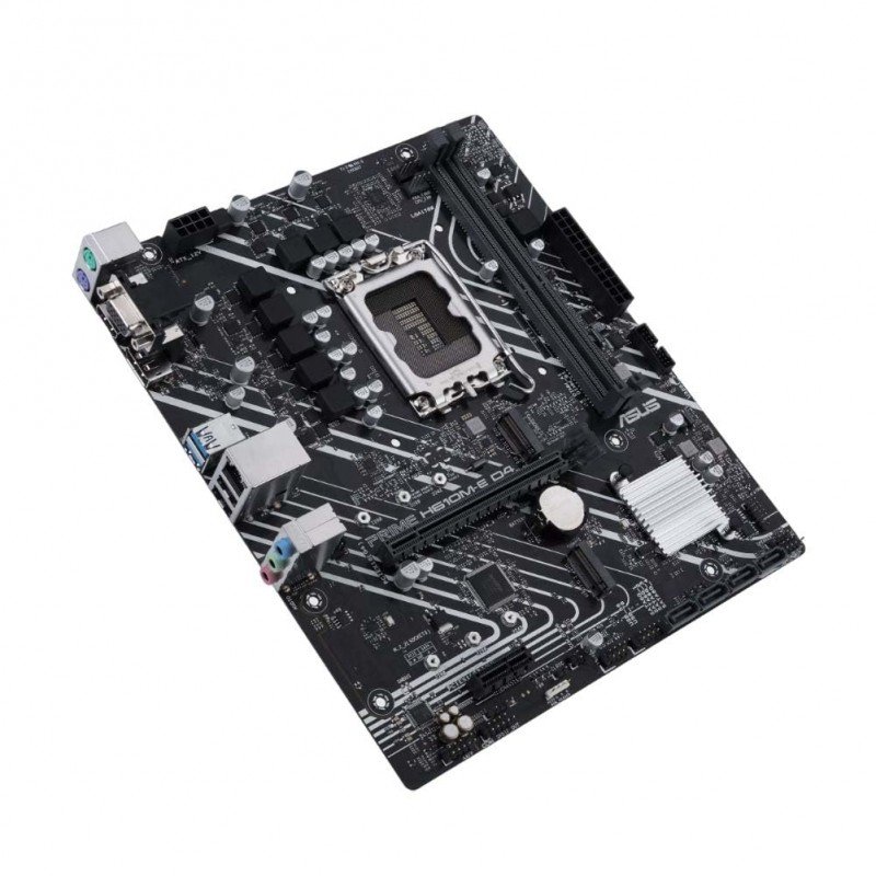 ASUS Prime H610M-E D4 Intel Lga 1700 Mic-ATX Motherboard with Ddr4, Pcie 4.0, Dual M.2 Slots, Realtek 1 Gb Ethernet, Displayport, Hdmi, D-Sub, USB 3.2 Gen 1 Ports, Sata 6 Gbps, Com Header, RGB Header ASUS Prime H610M-E D4 Intel Lga 1700 Mic-ATX Motherboard with Ddr4, Pcie 4.0, Dual M.2 Slots, Realtek 1 Gb Ethernet, Displayport, Hdmi, D-Sub, USB 3.2 Gen 1 Ports, Sata 6 Gbps, Com Header, RGB Header