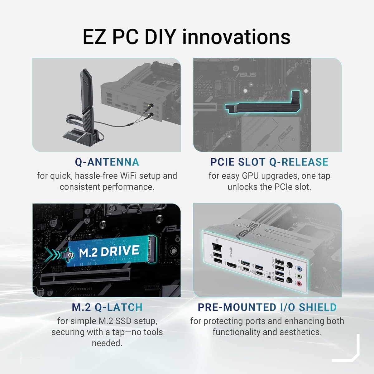 ASUS Prime X870-P WiFi Motherboard Socket AM5 (AMD, ATX, PCIe 5.0, DDR5, 14+2+1 Power Stages, 4X M.2, WiFi 7, 2.5 GB Ethernet, USB-C 40 Gbps) ASUS Prime X870-P WiFi Motherboard Socket AM5 (AMD, ATX, PCIe 5.0, DDR5, 14+2+1 Power Stages, 4X M.2, WiFi 7, 2.5 GB Ethernet, USB-C 40 Gbps)