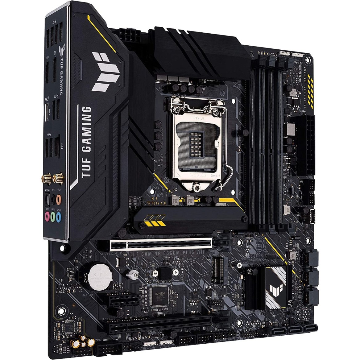 ASUS TUF Gaming B560M-PLUS WiFi LGA1200 (Intel11th/10th Gen) Micro ATX Gaming Motherboard (PCIe 4.0, 2X M.2 Slots,8+1 Power Stages, 2.5Gb LAN, WiFi 6, USB 3.2 Type-C, Thunderbolt 4 Support) ASUS TUF Gaming B560M-PLUS WiFi LGA1200 (Intel11th/10th Gen) Micro ATX Gaming Motherboard (PCIe 4.0, 2X M.2 Slots,8+1 Power Stages, 2.5Gb LAN, WiFi 6, USB 3.2 Type-C, Thunderbolt 4 Support)