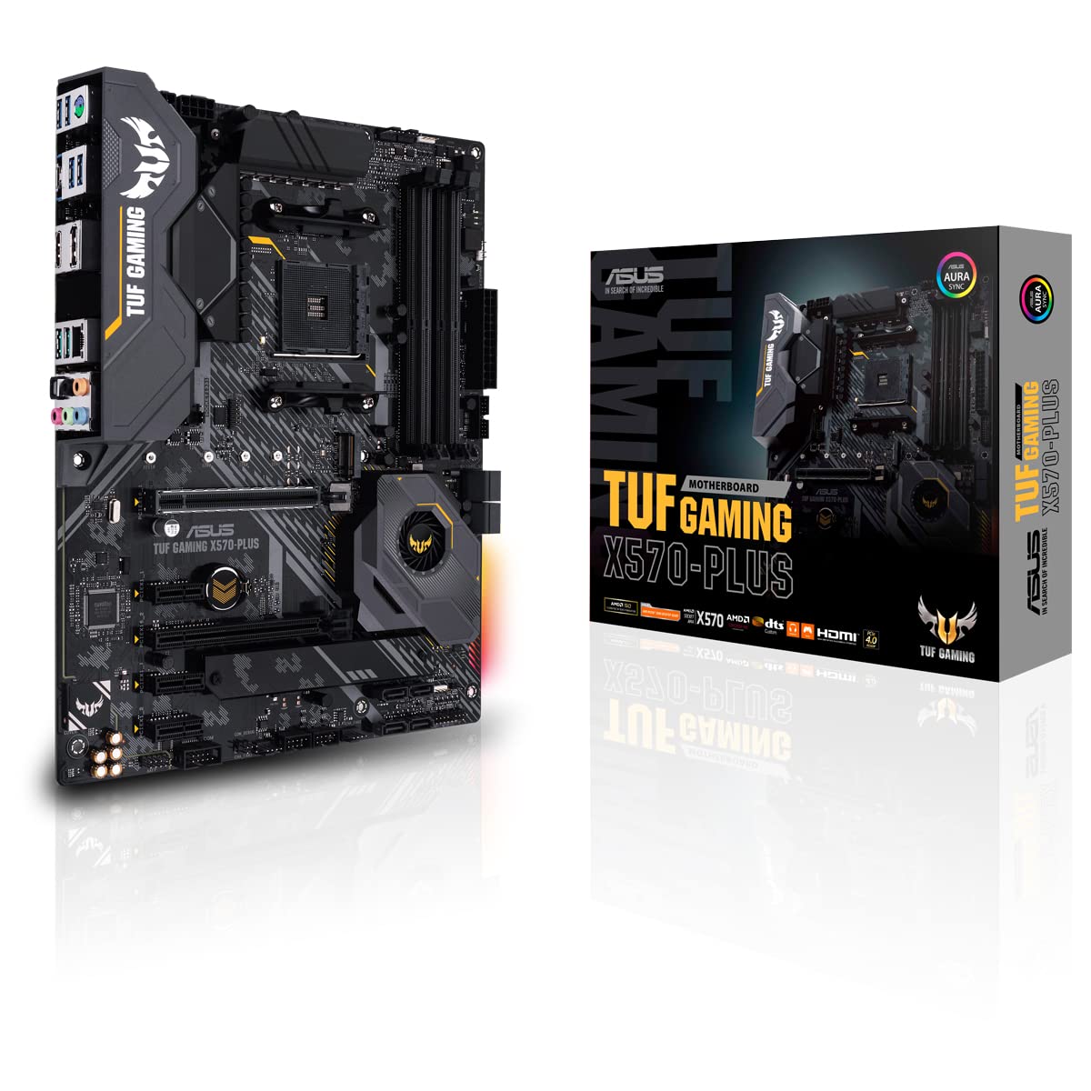 ASUS Tuf Plus Gaming AM4 AMD X570 ATX DDR4-SDRAM Motherboard ASUS Tuf Plus Gaming AM4 AMD X570 ATX DDR4-SDRAM Motherboard