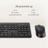 ASUS Wireless Keyboard and Mouse Set CW101, Upto 1000 Adjustable DPI,2.4 GHz Nano Receiver, Gaming-Grade,