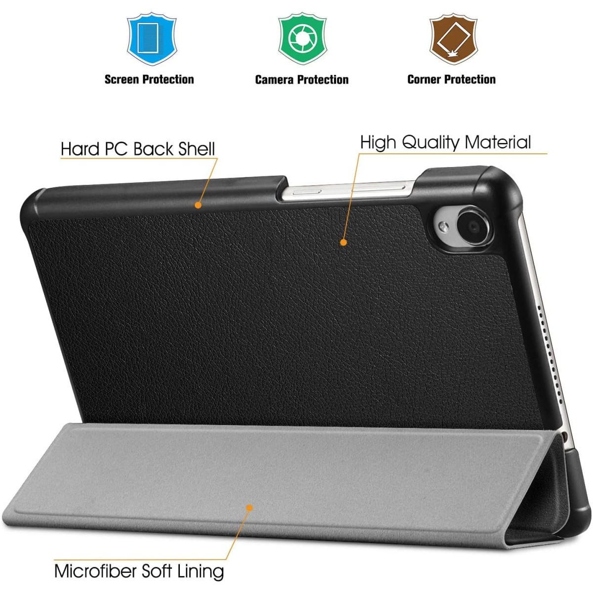 ATF Ultra Sleek Smart Flip Case Cover for Lenovo Tab M8 HD/M8 2nd Gen FHD TB-8505F TB-8505X TB-8705F Tablet