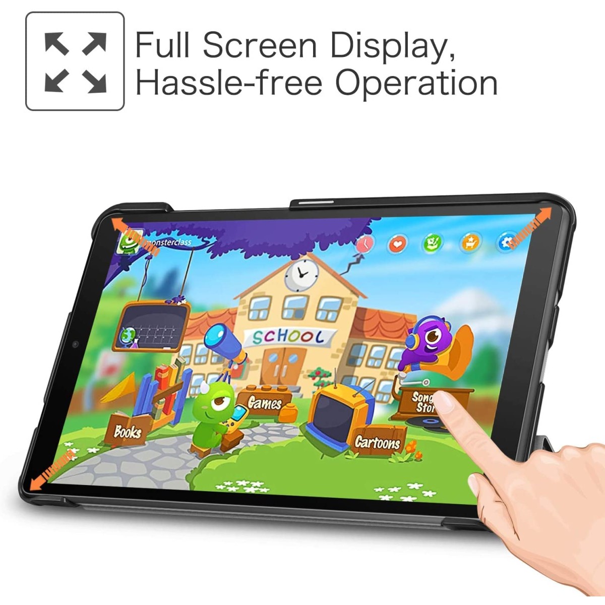 ATF Ultra Sleek Smart Flip Case Cover for Lenovo Tab M8 HD/M8 2nd Gen FHD TB-8505F TB-8505X TB-8705F Tablet