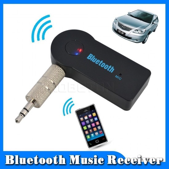 SS v4.0 Car Bluetooth Device with 3.5mm Connector, USB Cable, Audio Receiver, Adapter Dongle  (Black)