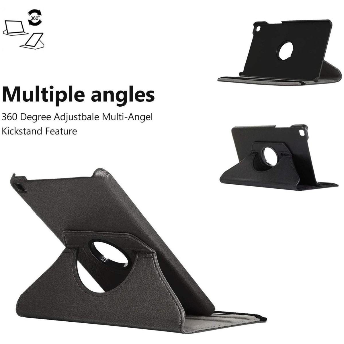 Aboutthefit 360 Degrees Rotate Pu Leather Stand Flip Cover for Tablets Samsung Galaxy Tab A 2019 8.0 Inches Inches Sm-T290/T295 (Black) Aboutthefit 360 Degrees Rotate Pu Leather Stand Flip Cover for Tablets Samsung Galaxy Tab A 2019 8.0 Inches Inches Sm-T290/T295 (Black)