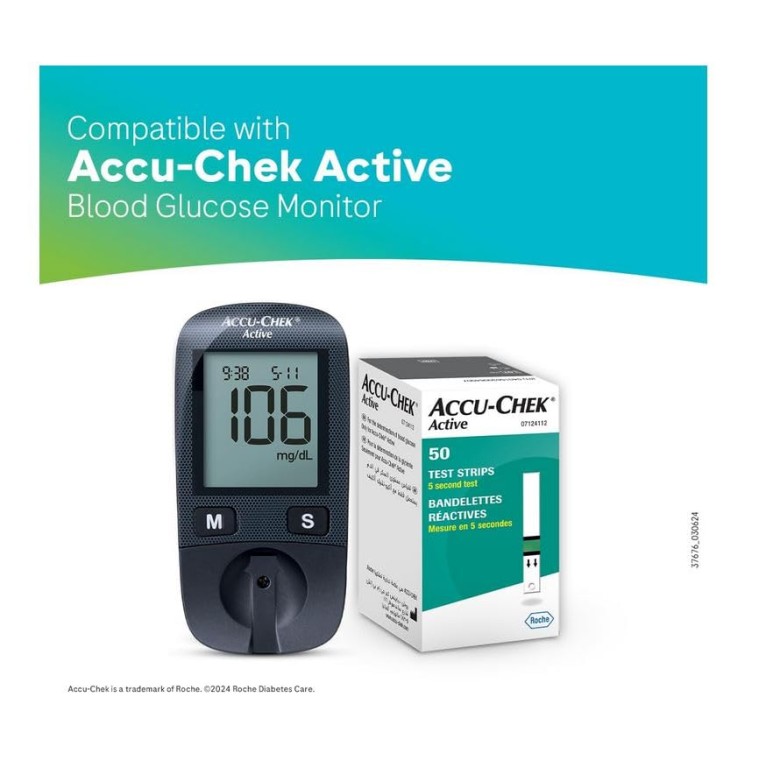Accu-Chek Active Strips, Pack of 50 (Multicolor) Accu-Chek Active Strips, Pack of 50 (Multicolor)