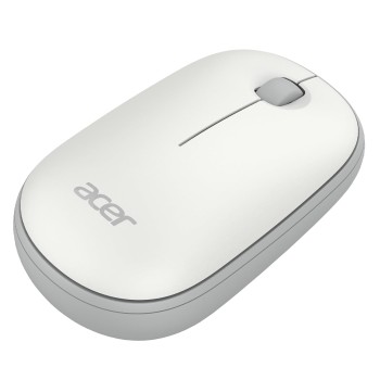 Acer Bubble Wireless Mouse AMR100 | 2.4GHz Silent Click | 1600 DPI | Ergonomic | AA Battery | Win8/10/11 | Compact Lightweight Design | Color: White/Grey