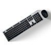 Acer Fusion Wireless Keyboard and Mouse Combo, Durable Stylish Design, 2.4GHz Nano Receiver, 10m Range, Indian Rupee Key, Adjustable DPI (800/1200/1600), Compatible with Windows & Mac (Black & Silver)